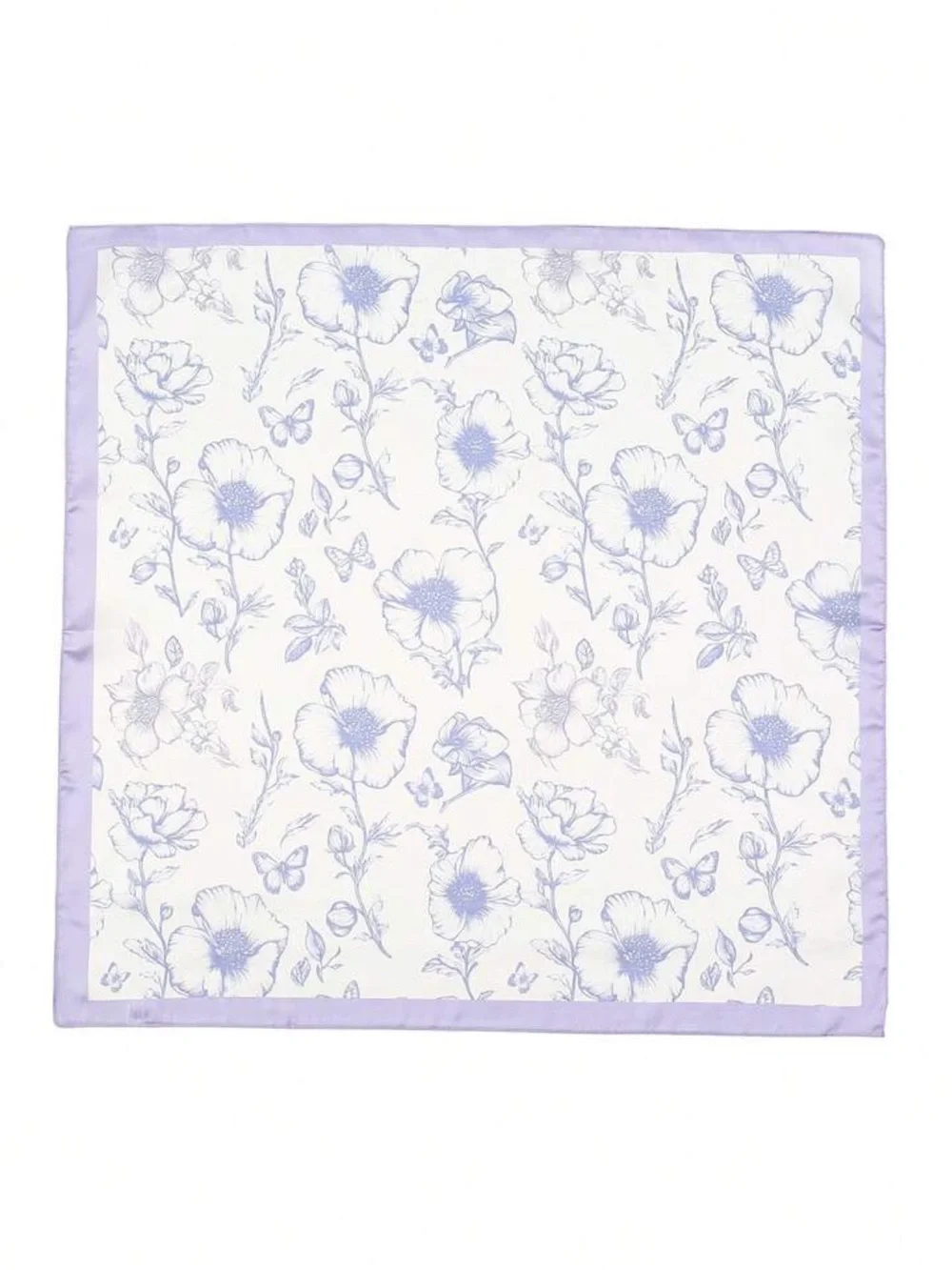 lavender Floral Scarf S160